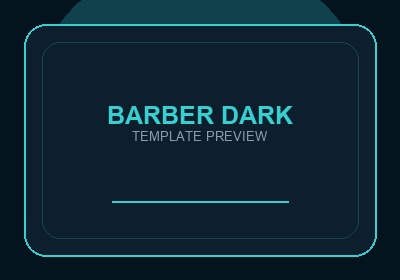 Barber Dark template preview